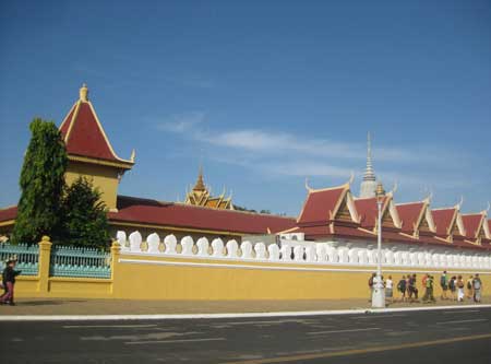 Royal palace in Cambodia