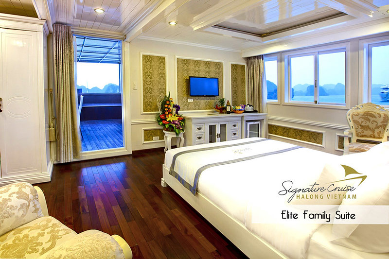 Elite Cabin- Signature Halong Cruise Bai Tu Long Bay 5*, Du Thuyền Signature Halong Cruise 5 Sao-Vietnamhalongbay.com