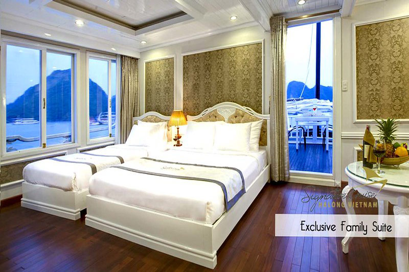 Exclusive Cabin- Signature Halong Cruise Bai Tu Long Bay 5*, Du Thuyền Signature Halong Cruise 5 Sao-Vietnamhalongbay.com