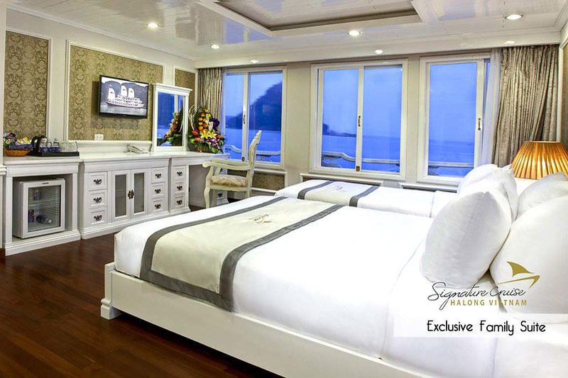 Exclusive Cabin- Signature Halong Cruise Bai Tu Long Bay 5*, Du Thuyền Signature Halong Cruise 5 Sao-Vietnamhalongbay.com