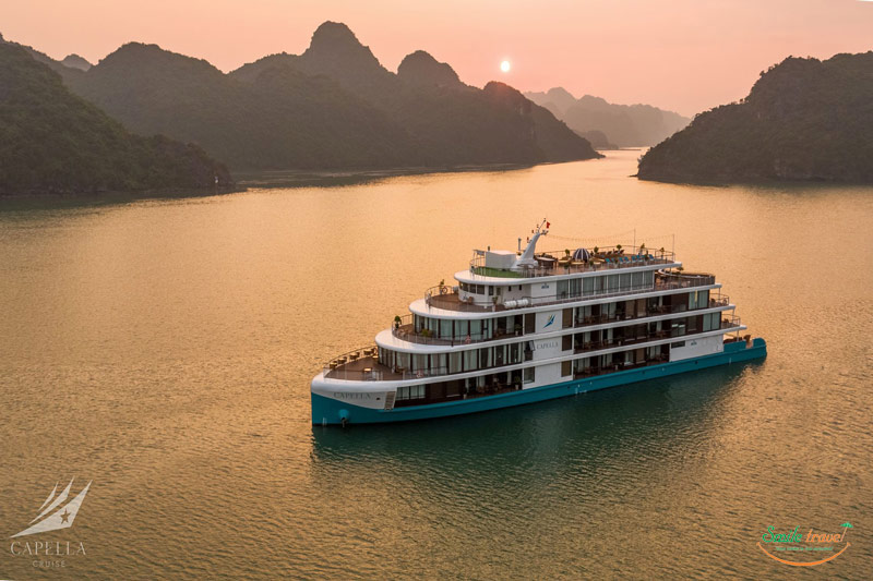 Capella Cruise Halong Bay,Du Thuyền Capella Cruise 5 Sao