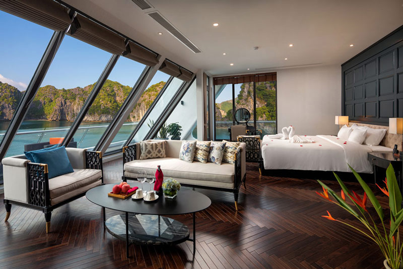 Fresident cabin Stellar of the seas Cruise Halong Bay-Lan Ha Bay with Smile Travel