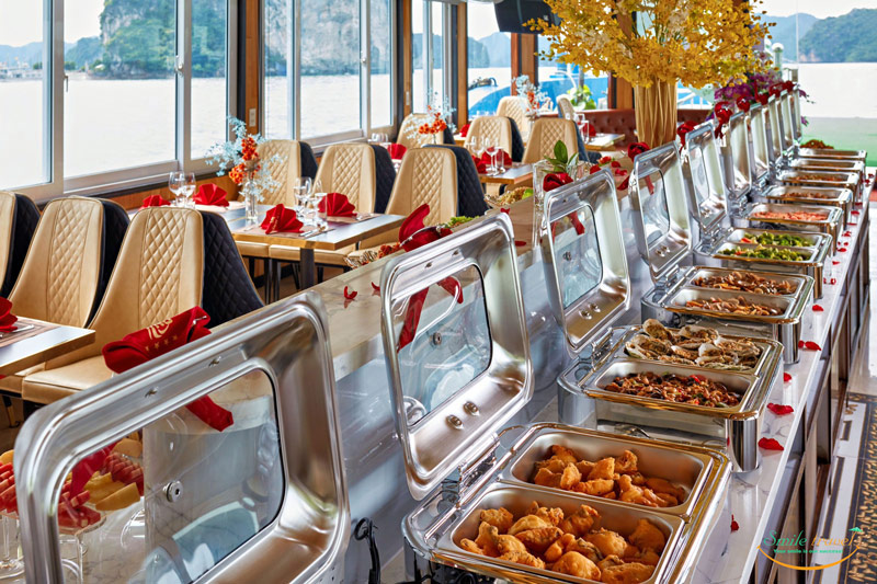 Food Cozy Bay Cruise-Halong Luxury Day Cruise, Du Thuyền Cozy Bay Premium Cruise Halong Bay.