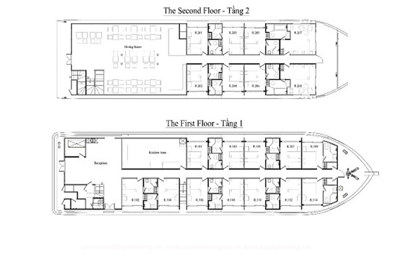 Layout - Pelican Cruises, Pelican Classic Cruise Halong Bay 4*