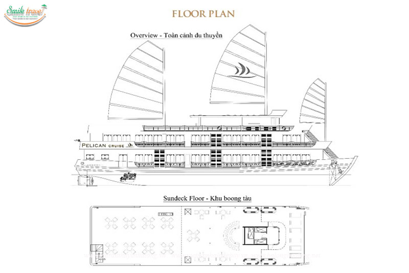 Layout - Pelican Cruises, Pelican Classic Cruise Halong Bay 4*