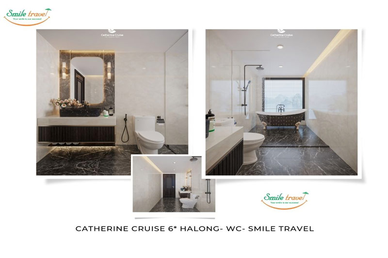 Wc- Catherine Cruise Halong Bay 6*, Halong Catherine Cruise Luxury- Vietnamhalongbay.com