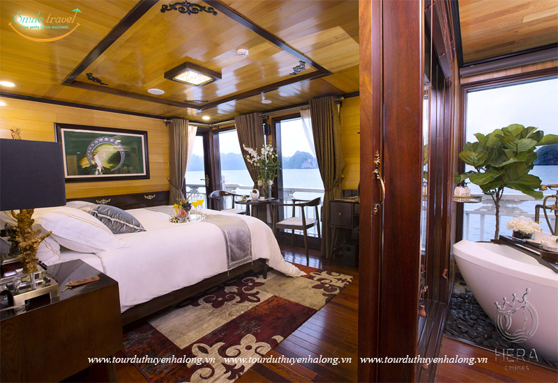 Ocean Suite Cabin- Hera Grand Luxury Cruises Halong 5*