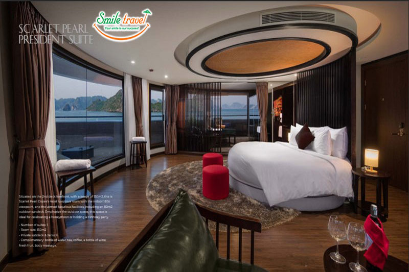 President Cabin-Scarlet Pearl Cruise 5* Halongbay-Vietnamhalongbay.com