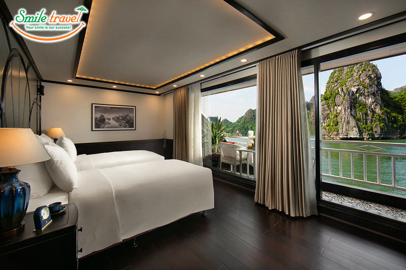 Junior Double Twin Suite Hermes Cruise Smiletravel Halongbay