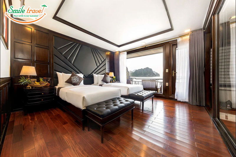 Twin Room La Regina Legend Cruise Smiletravel Halongbay