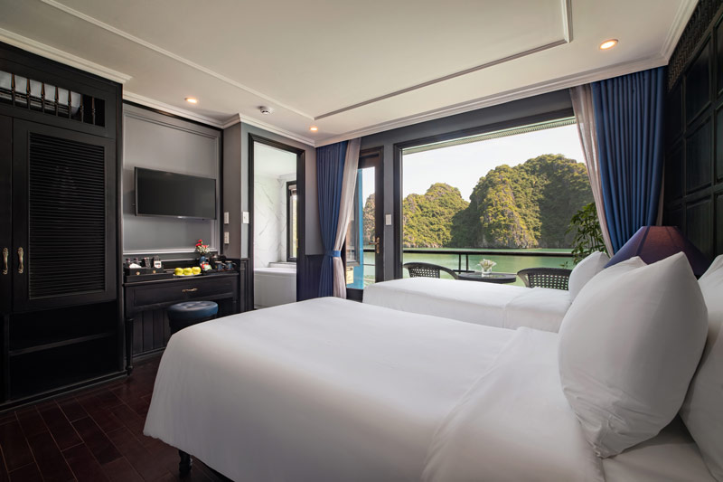 Twin room-Rosy cruise Halong Bay