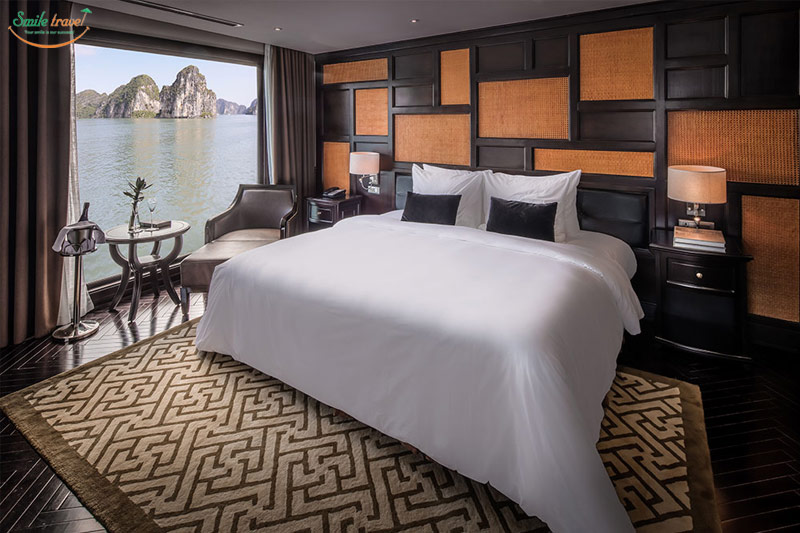 Captain Suite cabin- Ambassador Cruise Halong Bay 5*-Smile Travel