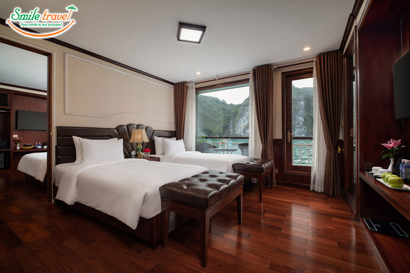 Family Conecting Suite Dora Cruise Smiletravel Halong Bay