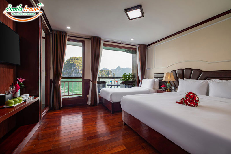 Junior Suite Triple sea view Dora Cruise Smiletravel Halong Bay