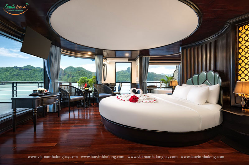 Honeymoon vip cabin-La casta cruise Halong Bay-Lan Ha Bay