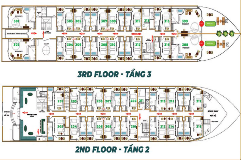 Rita Cruise Halong Bay-Du thuyền Rita Cruise 5 sao