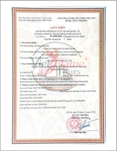 International-tour-operator-licence-Vietflame-tours-2026